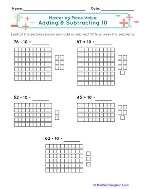 Mastering Place Value: Adding & Subtracting 10