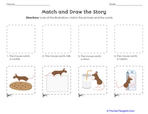 Match and Draw the Story