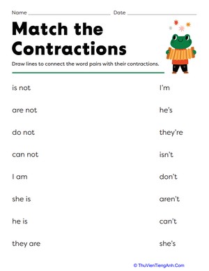 Match the Contractions