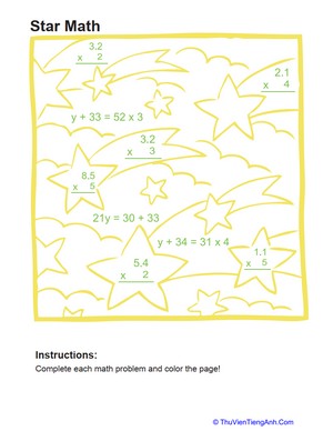 Algebra Coloring Page #6