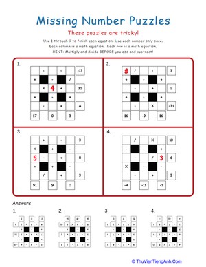 More Math Puzzles