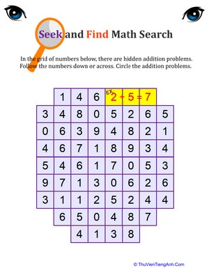 Math Search Puzzles