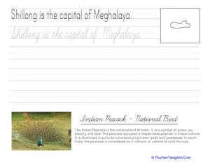 Meghalaya Cursive Practice