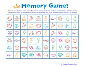 Printable Memory Game