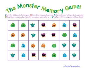 Monster Memory Game