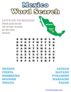 Mexico Word Search