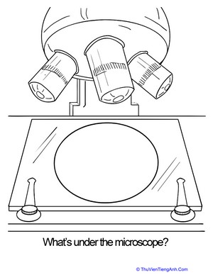 Microscope Coloring Page