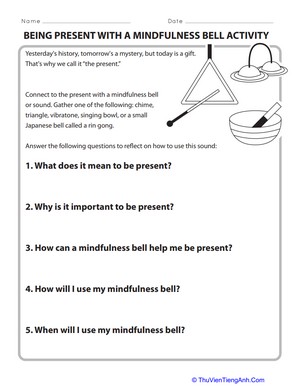 Mindfulness Bell: Reflection Questions