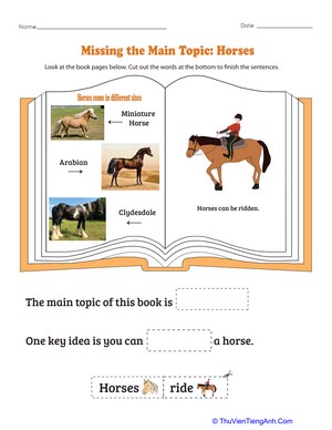 Missing the Main Topic: Horses