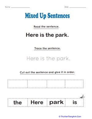 Mixed Up Sentences
