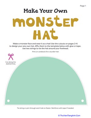 Make Your Own Monster Hat
