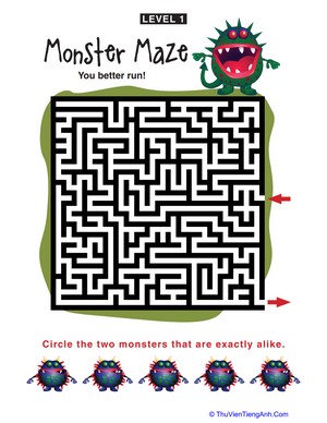 Monster Mazes: Level 1