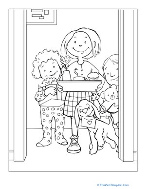 Mother’s Day Coloring Page