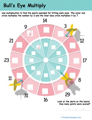 Multiplication Practice: Darts!