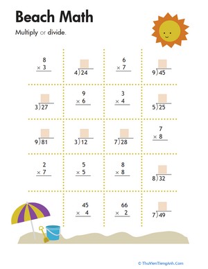 Multiplication & Division: Beach Math