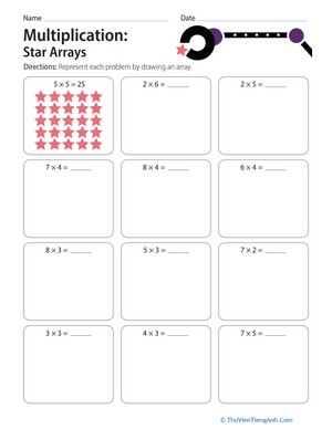 Multiplication: Star Arrays