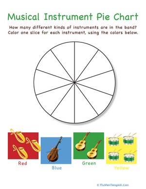 Musical Instruments Pie Chart