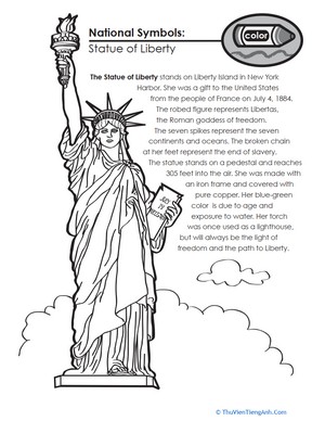 National Symbols: The Statue of Liberty