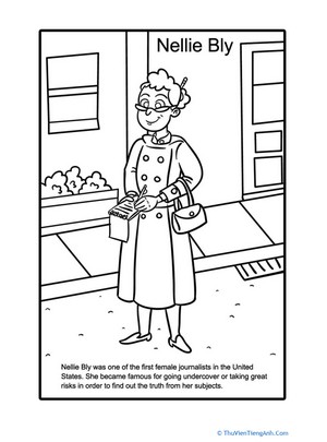 Nellie Bly Coloring Page