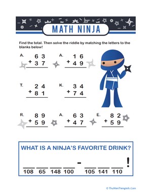 Ninja Riddle: Addition