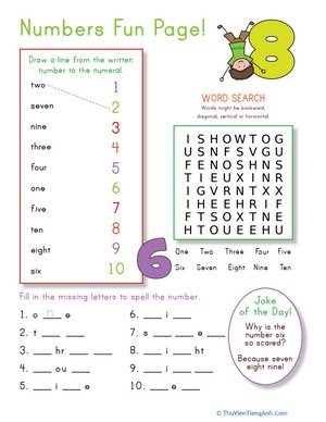 Number Practice 1-10