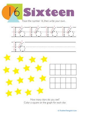 Tracing Numbers & Counting: 16