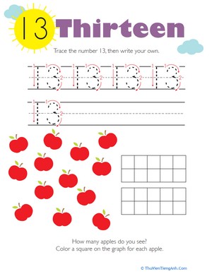 Tracing Numbers & Counting: 13