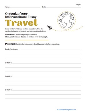 Organize Your Informational Essay: Travel