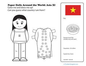 Paper Dolls Around the World: Vietnam