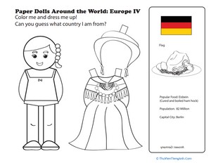 German Paper Doll