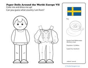 Paper Dolls Around the World: Europe VII