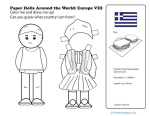 Paper Dolls Around the World: Europe VIII