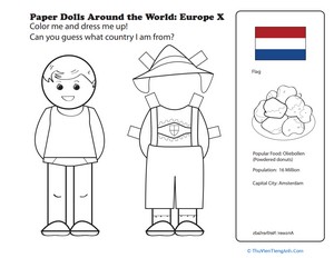 Paper Dolls Around the World: Europe X