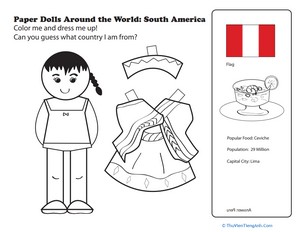 Paper Dolls Around the World: Latin America II