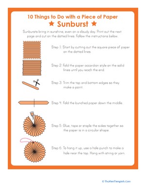Paper Sunburst