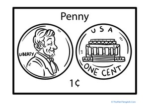 Penny Coloring Page