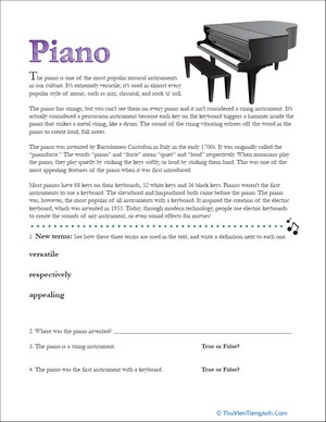 Piano Facts