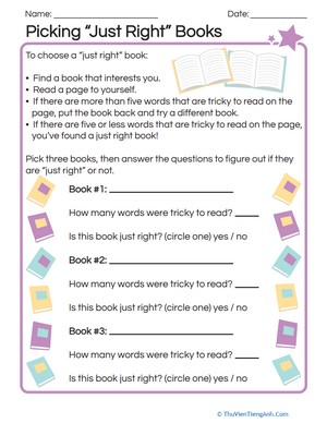 Picking “Just Right” Books