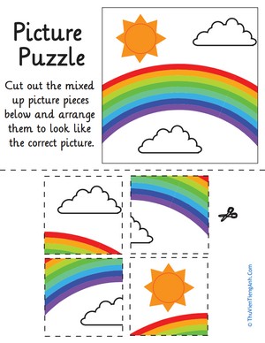 Rainbow Picture Puzzle