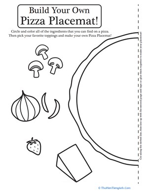 Pizza Activity Placemat