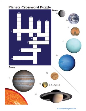 Planet Pictures Crossword