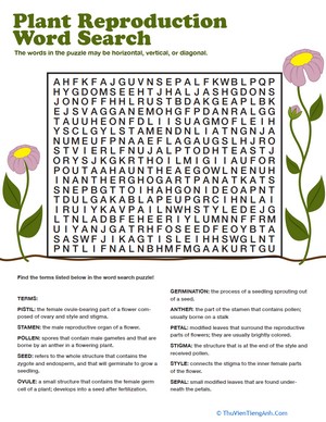 Flowers in Love: Word Search