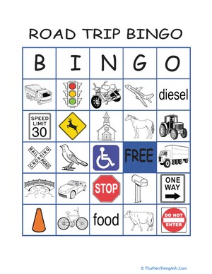 Play Road Trip Bingo #2