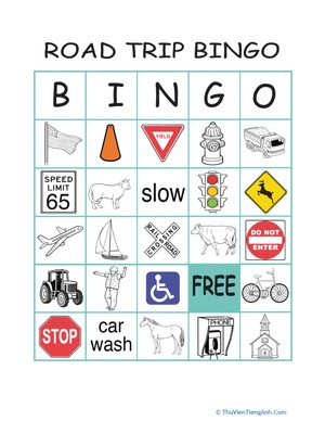 Play Road Trip Bingo #4