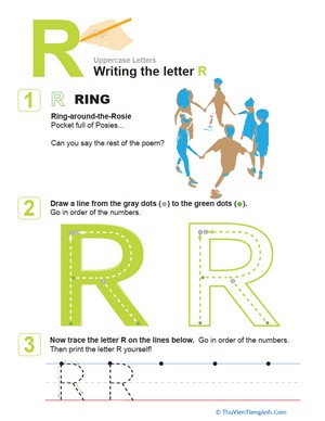 R is for Ring! Practice Writing the Letter R