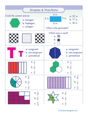 Shapes and Fractions