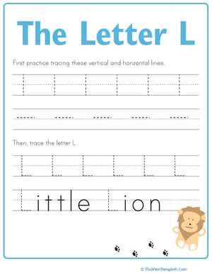 Practice Tracing the Letter L