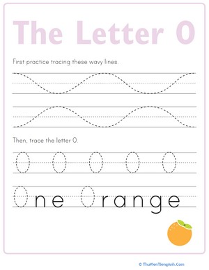 Letter O Tracing Practice