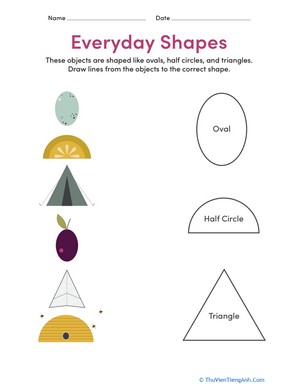 Preschool Math: Everyday Shapes #2
