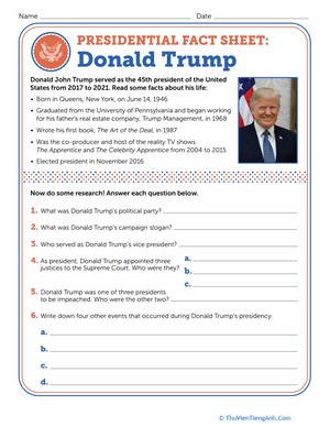 Presidential Fact Sheet: Donald Trump